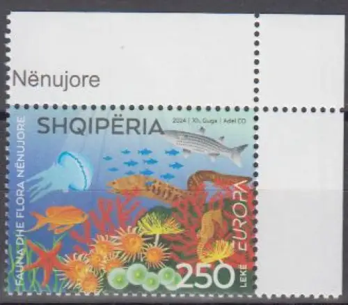 Albanien MiNr. (noch nicht im Michel) Europa 2024, Unterwasserflora&-fauna (250)