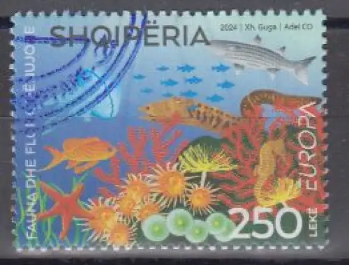 Albanien MiNr. (noch nicht im Michel) Europa 2024, Unterwasserflora&-fauna (250)
