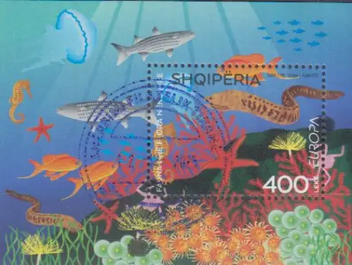 Albanien MiNr. (noch nicht im Michel) Europa 2024, Unterwasserflora&-fauna (Bl)