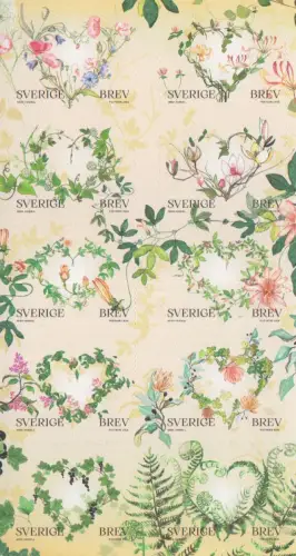 Schweden Mi.Nr. (noch nicht im Michel) Blumen / With Love (10 Marken, skl.) 