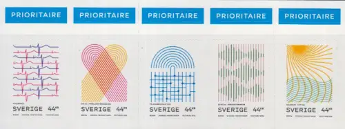 Schweden Mi.Nr. (noch nicht im Michel) Schwedische Inovationen (5 Marken, skl.) 