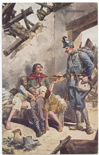 AK 1. Weltkrieg, Soldatenherz