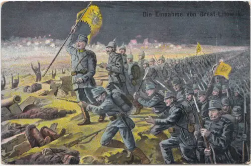 AK 1. Weltkrieg, Die Einnahme von Brest-Litowsk