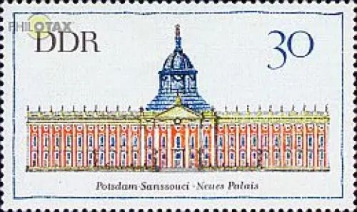 D,DDR Mi.Nr. 1382 Bedeutende Bauten, Potsdam, Sanssouci (30)