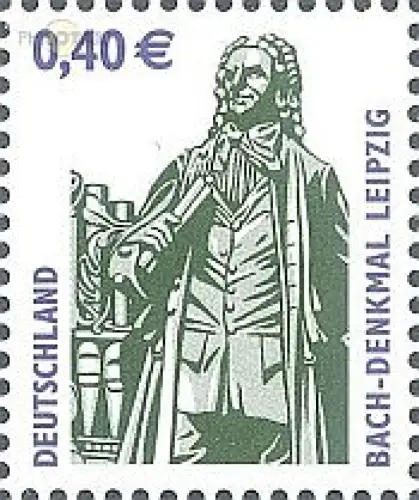 D,Bund Mi.Nr. 2375 Sehenswürdigkeiten, Bach-Denkmal Leipzig (40)