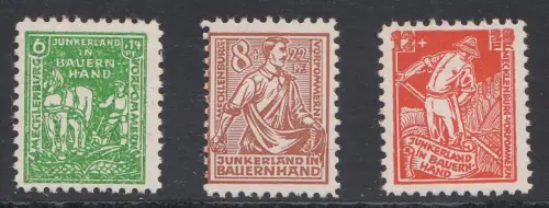 D, SBZ, Mi.Nr.23 bis 25 b, postfrisch