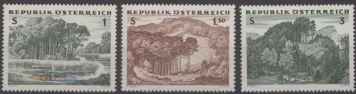 Österreich Mi.Nr. 1123-25 Österreichischer Wald (3 Werte)