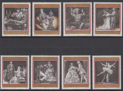 Österreich Mi.Nr. 1294-1301 100 Jahre Wiener Staatsoper (8 Werte)