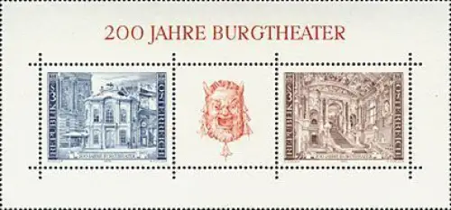 Österreich Mi.Nr. Block 3 200 Jahre Burgtheater