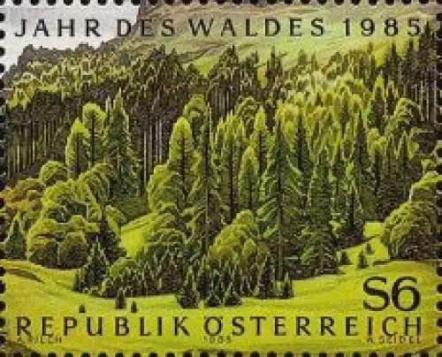 Österreich Mi.Nr. 1819 Jahr des Waldes, Wald, Marke aus Block (6)