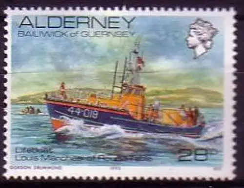 Alderney Mi.Nr. 60 Seenotrettungskreuzer (28)