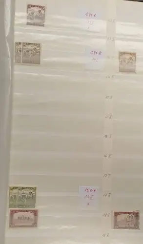 Sammlung / Lagerbestand Fiume (über 400 Marken!)