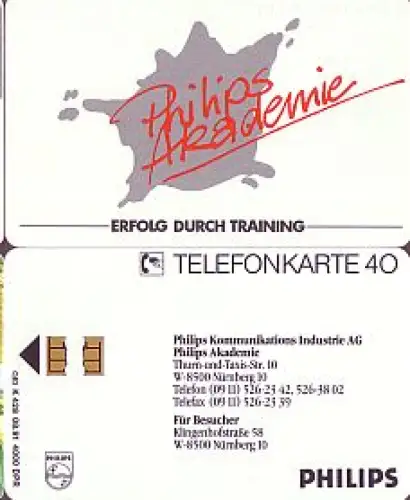 Telefonkarte K 428 08.91, Philips, Aufl. 4000
