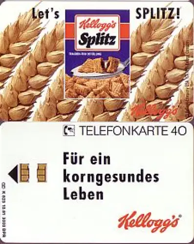 Telefonkarte K 523 10.91, Kellogg's, Aufl. 3000