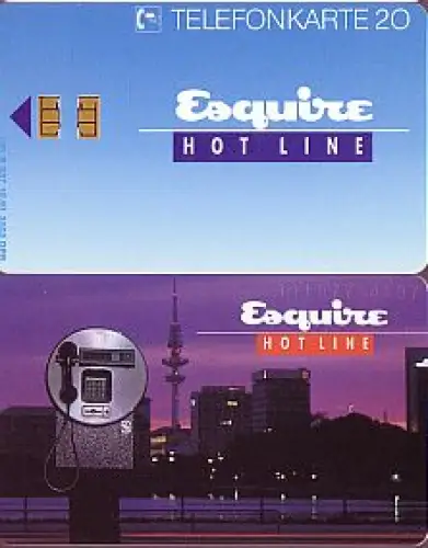 Telefonkarte K 537 10.91, Esquire hotline, Aufl. 3000