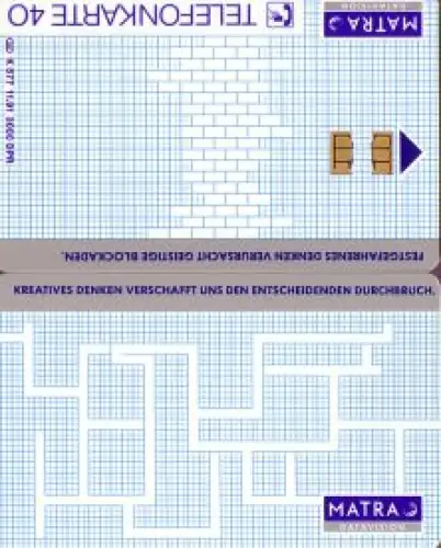 Telefonkarte K 577 11.91, Matra Datavision, Aufl. 3000