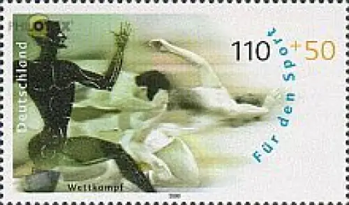 D,Bund Mi.Nr. 2096 Sporthilfe 2000, Wettkampf (110+50)