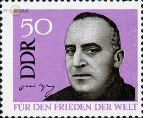 D,DDR Mi.Nr. 1051 Für den Frieden der Welt, Carl von Ossietzky (50)