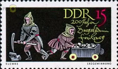 D,DDR Mi.Nr. 1143 Bergakademie Freiberg, Erzgewinnung (15)