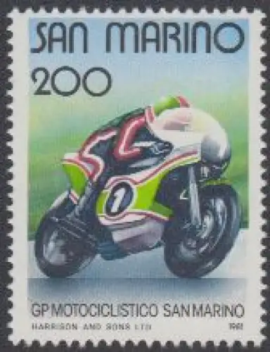 San Marino Mi.Nr. 1236 Großer Preis v.San Marino f.Motorräder Rennmaschine (200)