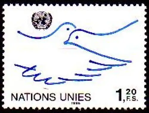 UNO Genf Mi.Nr. 132 Freim. Friedenstauben (1,20)