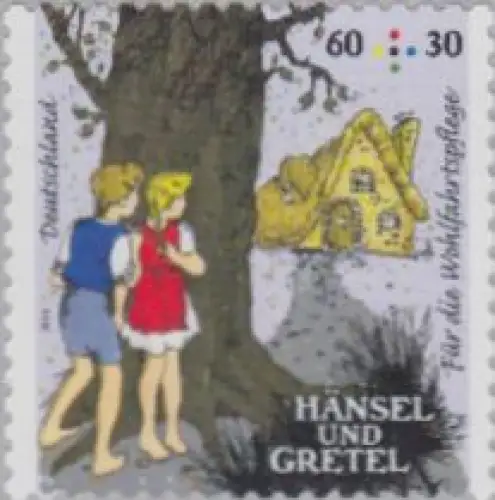 D,Bund Mi.Nr. 3061 Wohlfahrt, Hänsel und Gretel, Die Kinder im Wald skl. (60+30)