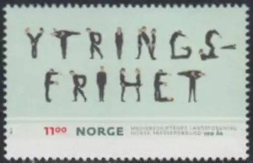 Norwegen Mi.Nr. 1733 Landesverband Medienunternehmen, Pressebund (11,00)