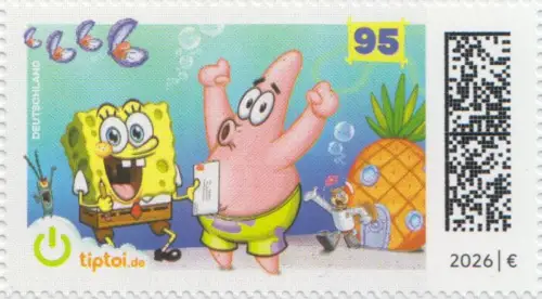 D,Bund Mi.Nr. 3958 SpongeBob Schwammkopf (Viererblock)