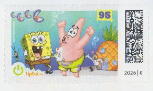 D,Bund Mi.Nr. 3960 SpongeBob Schwammkopf selbstklebend (95)