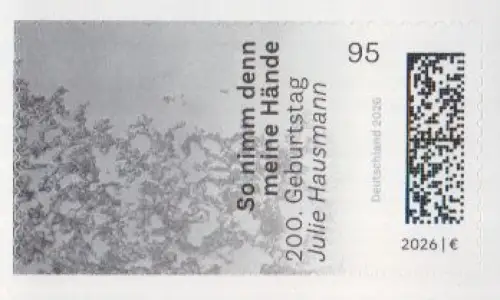 D,Bund Mi.Nr. 3959, 200 Geburtstag von Julie Hausmann selbstklebend (95)