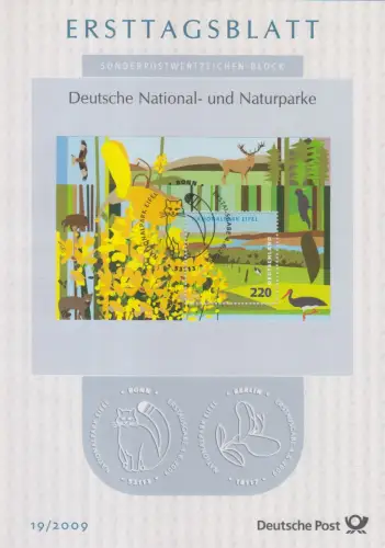 D,Bund Mi.Nr. 19/2009 Nationalpark Eifel
