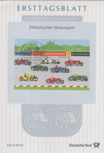 D,Bund Mi.Nr. 30/2009 Historischer Motorsport