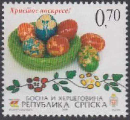 Bosnien-Herz.Serb. Mi.Nr. 368 Ostern, Osternest (0,70)