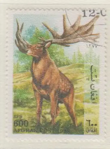 Afghanistan Mi.Nr. 1785 Prähistorische Säugetiere, Europ. Riesenhirsch (600)