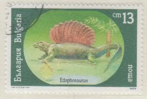 Bulgarien Mi.Nr. 3842 Prähistorische Tiere, Edaphosaurus (13)