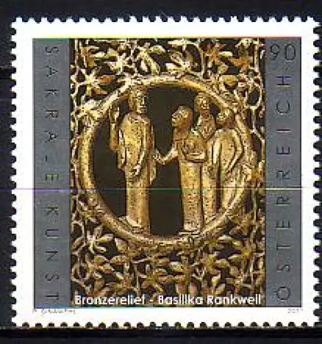 Österreich Mi.Nr. 2948 Sakrale Kunst, Bronzerelief (90)
