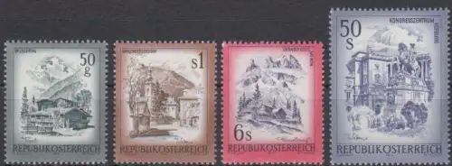 Österreich Mi.Nr. 1475-78 Freim. Schönes Österreich (4 Werte)
