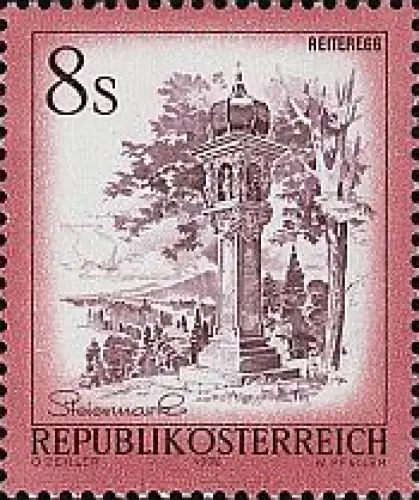 Österreich Mi.Nr. 1506 Freim. Schönes Öst. Bildstock Reiteregg (8)