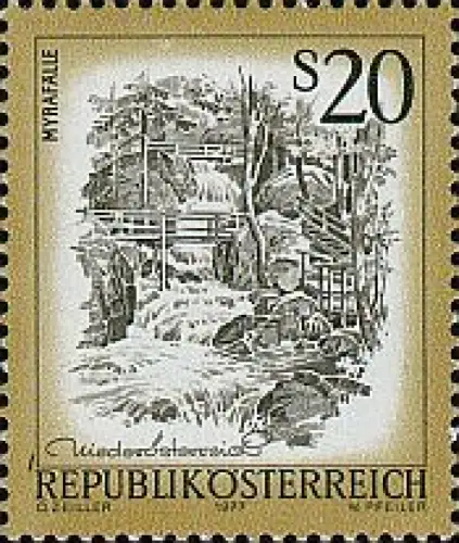 Österreich Mi.Nr. 1565 Freim. Schönes Öst. Myrafälle Muggendorf (20)