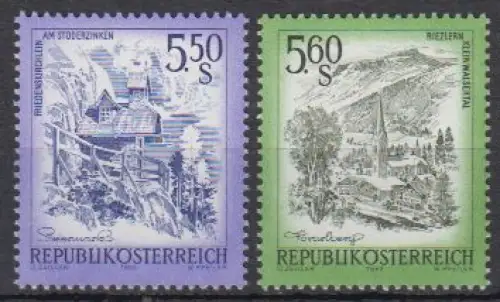 Österreich Mi.Nr. 1710-11 Schönes Österreich (2 Werte)