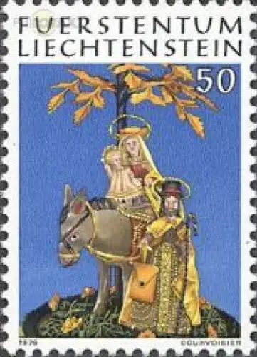Liechtenstein Mi.Nr. 663 Weihnachten 76, Flucht nach Ägypten (50)
