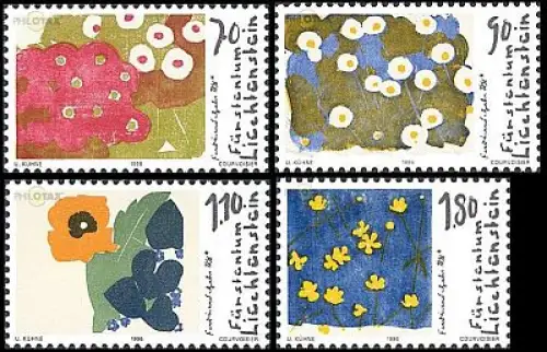 Liechtenstein Mi.Nr. 1132-35 Gemälde von Ferdinand Gehr (4 Werte)