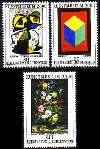 Liechtenstein Mi.Nr. 1245-47 Kunstmuseum Vaduz (3 Werte)