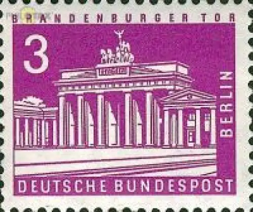 Berlin Mi.Nr. 231 Berl.Stadtb. Brandenburger Tor, Freiim. Erg.Wert (3)