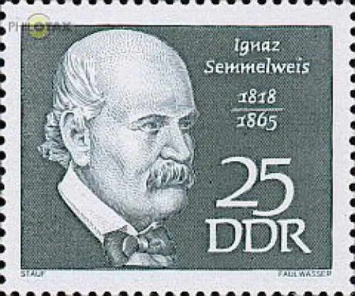 D,DDR Mi.Nr. 1389 Bedeutende Persönlichkeiten, Semmelweis (25)