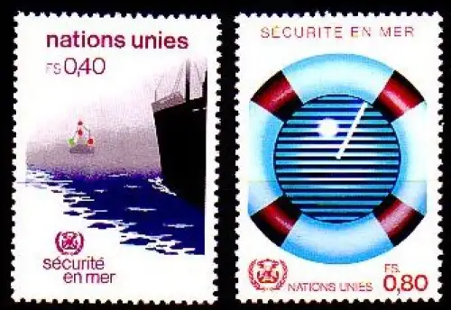 UNO Genf Mi.Nr. 112-13 Sicherheit auf See (2 Werte)