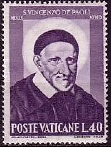 Vatikan Mi.Nr. 360 Vinzenz von Paul, Gründer der Caritas (40)