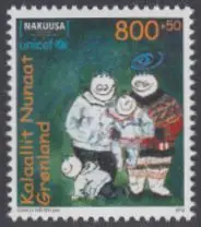 Grönland Mi.Nr. 602 Unterstützung der Rechte v.Kindern u.Jugendlichen (800+50)