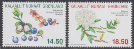 Grönland Mi.Nr. 603-04 Einheimische Gewürzpflanzen (2 Werte)