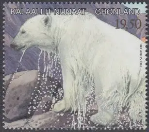 Grönland Mi.Nr. 639 Gefährdete Tiere, Eisbär (19,50)